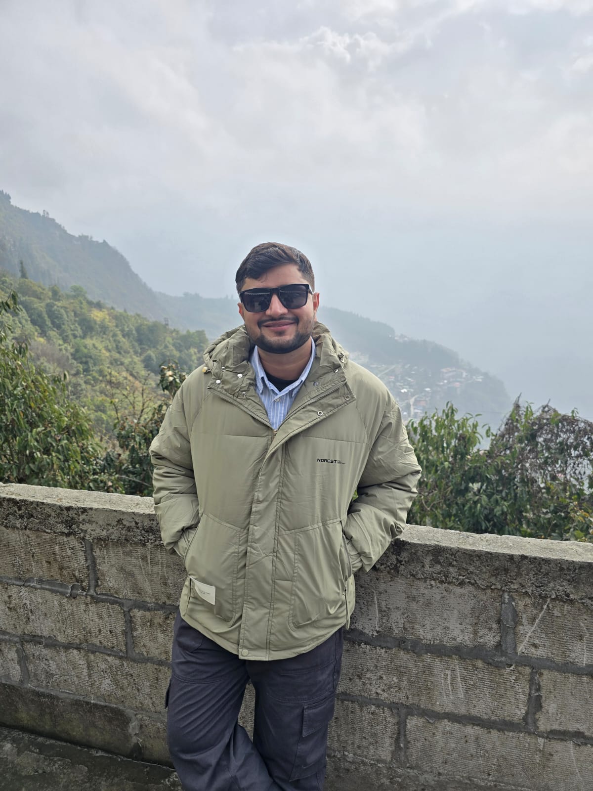 Ashutosh Nagaria outdoors in the hills